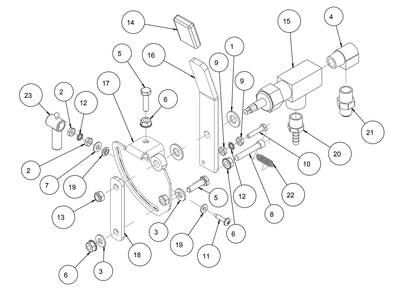 Section 21 Diagram and Parts List for MK-4020KB 167420-20 MK Diamond Concrete Saw